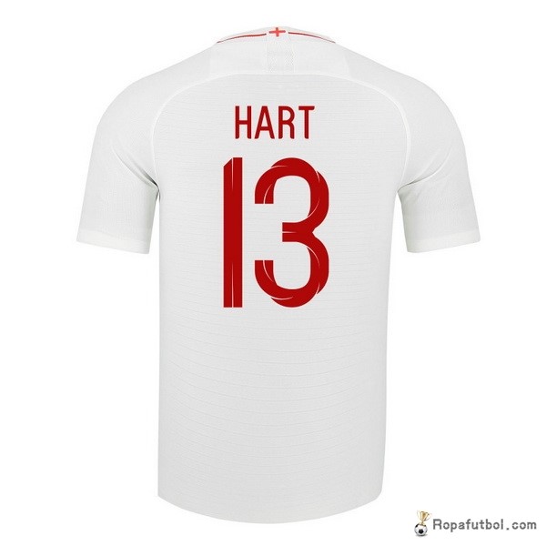 Camiseta Inglaterra Replica Primera Ropa Hart 13 2018 Blanco